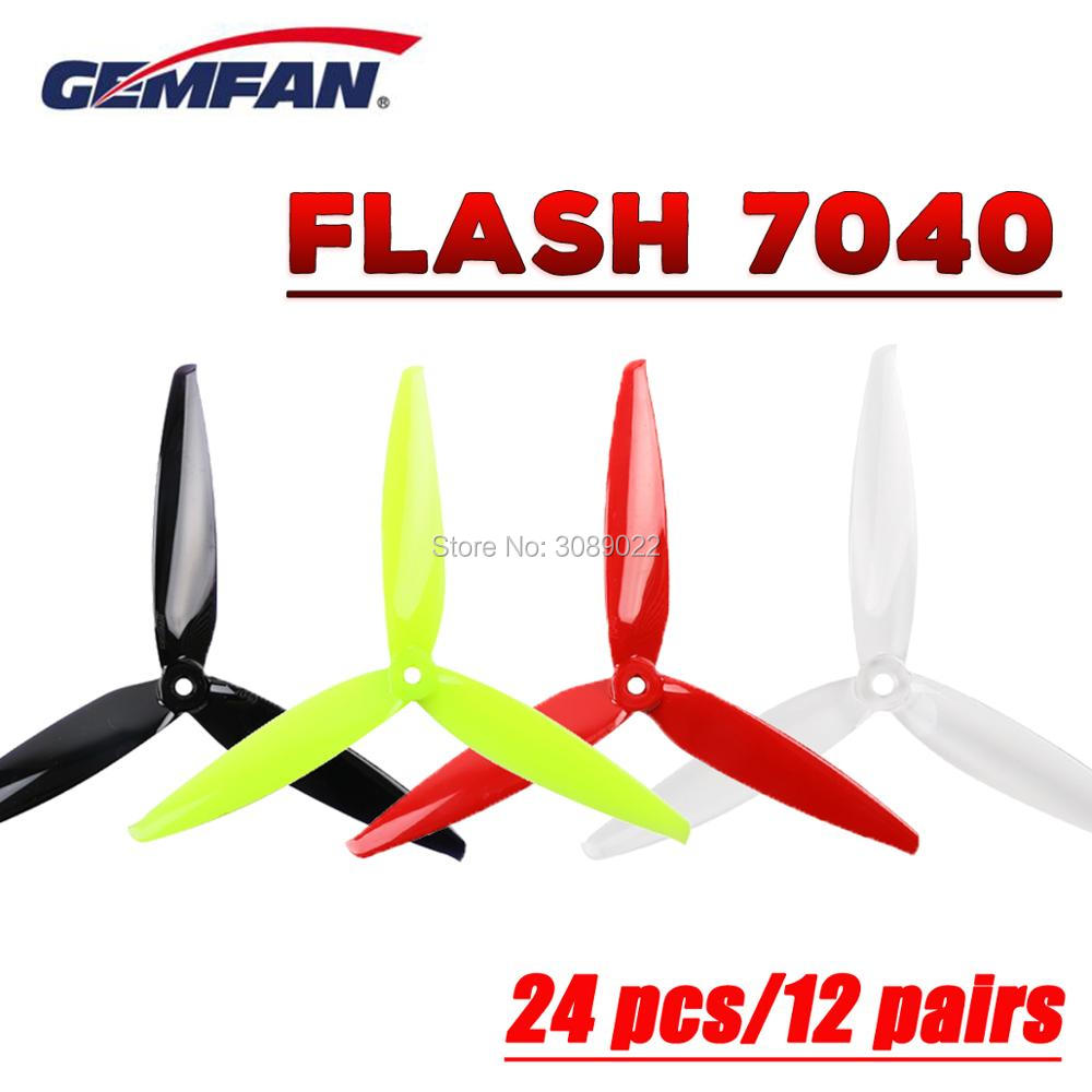 Rc Helicopter Blade - 24 Peças/12 Pares de Hélices Gemfan