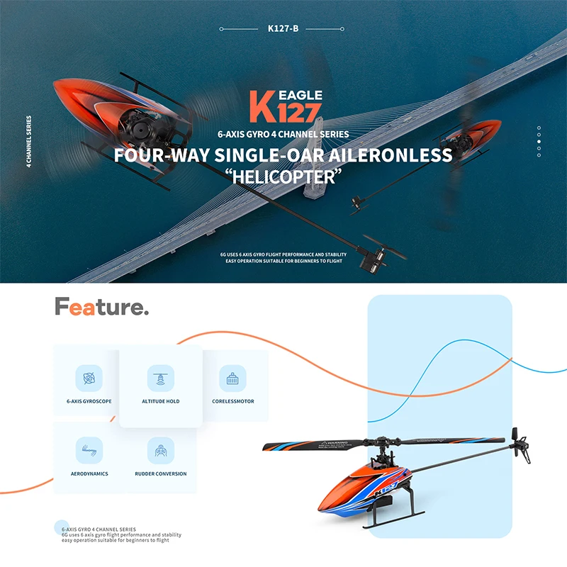 Helicópteros RC WLtoys K127 2. - Rc Helicopter Blade avaliação e preço