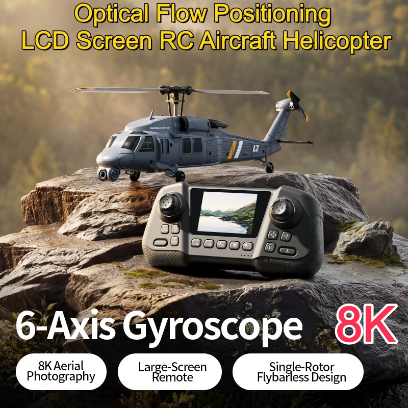 Helicóptero RC 8K Flybarless c - Rc Helicopter Case avaliação e preço